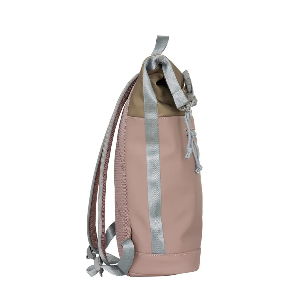 New Rebels Ferron New York Rolltop Rugzak 16L Oud Roze