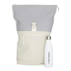 New Rebels Ferron New York Rolltop Rugzak 16L Beige