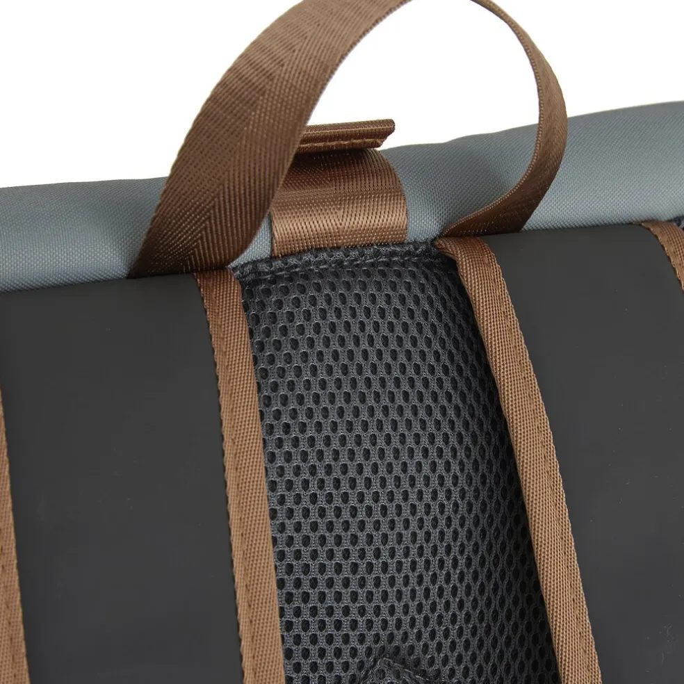 New Rebels Ferron New York Rolltop Rugzak 16L Antraciet