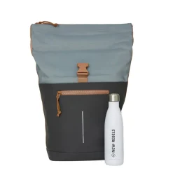 New Rebels Ferron New York Rolltop Rugzak 16L Antraciet