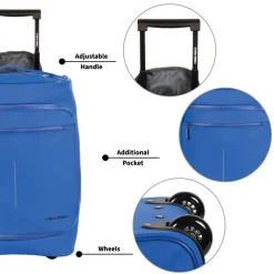 New Rebels Harper Laredo Kobaltblauw 29L On Board Trolley Waterafstotend
