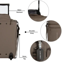 New Rebels Harper Laredo Taupe 29L On Board Trolley Waterafstotend