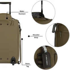 New Rebels Harper Laredo Olijf Groen 29L On Board Trolley Waterafstotend