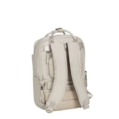 New Rebels Harper Miami Rugzak 9L Waterafstotende Laptop Rugtas 13 inch Schooltas en Werktas van PU Comfortabel Beige