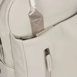 New Rebels Harper Miami Rugzak 9L Waterafstotende Laptop Rugtas 13 inch Schooltas en Werktas van PU Comfortabel Beige