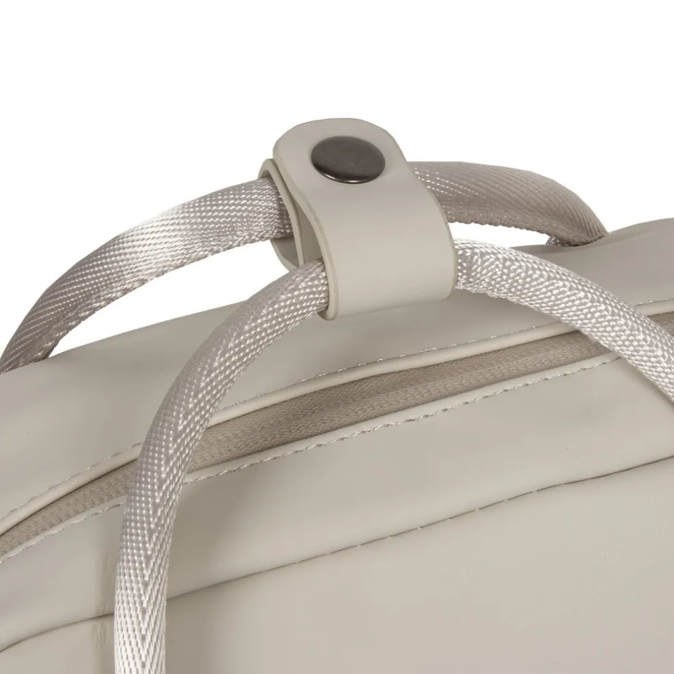 New Rebels Harper Miami Rugzak 9L Waterafstotende Laptop Rugtas 13 inch Schooltas en Werktas van PU Comfortabel Beige