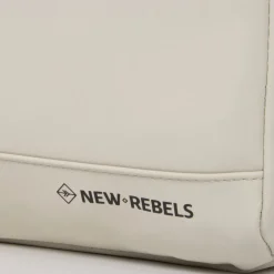 New Rebels Harper Miami Rugzak 9L Waterafstotende Laptop Rugtas 13 inch Schooltas en Werktas van PU Comfortabel Beige