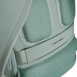 New Rebels Harper Miami Rugzak 9L Waterafstotende Laptop Rugtas 13 inch Schooltas en Werktas van PU Comfortabel Salie Green