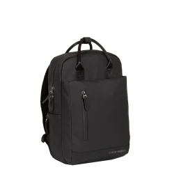 New Rebels Harper Miami Rugzak 9L Waterafstotende Laptop Rugtas 13 inch Schooltas en Werktas van PU Comfortabel Zwart