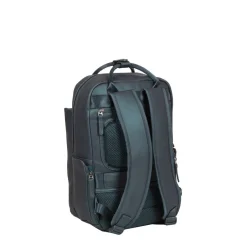 New Rebels Harper Miami Rugzak 9L Waterafstotende Laptop Rugtas 13 inch Schooltas en Werktas van PU Comfortabel Metalic Groen