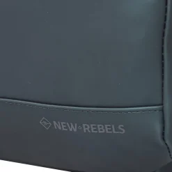 New Rebels Harper Miami Rugzak 9L Waterafstotende Laptop Rugtas 13 inch Schooltas en Werktas van PU Comfortabel Metalic Groen