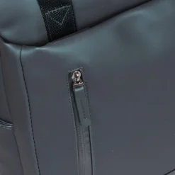 New Rebels Harper Miami Rugzak 9L Waterafstotende Laptop Rugtas 13 inch Schooltas en Werktas van PU Comfortabel Metalic Groen