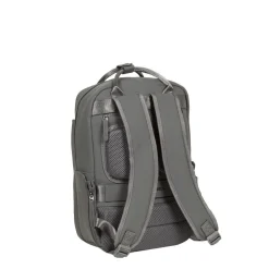 New Rebels Harper Miami Rugzak 9L Waterafstotende Laptop Rugtas 13 inch Schooltas en Werktas van PU Comfortabel Antraciet