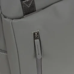 New Rebels Harper Miami Rugzak 9L Waterafstotende Laptop Rugtas 13 inch Schooltas en Werktas van PU Comfortabel Antraciet