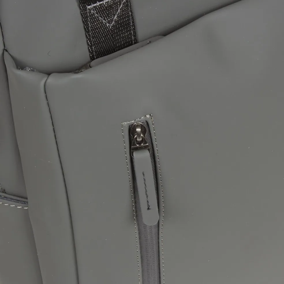 New Rebels Harper Miami Rugzak 9L Waterafstotende Laptop Rugtas 13 inch Schooltas en Werktas van PU Comfortabel Antraciet