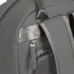 New Rebels Harper Miami Rugzak 9L Waterafstotende Laptop Rugtas 13 inch Schooltas en Werktas van PU Comfortabel Antraciet