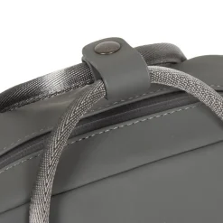 New Rebels Harper Miami Rugzak 9L Waterafstotende Laptop Rugtas 13 inch Schooltas en Werktas van PU Comfortabel Antraciet