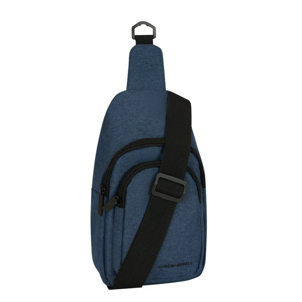 New Rebels Heaven Mankato Antraciet Crossbody Tas