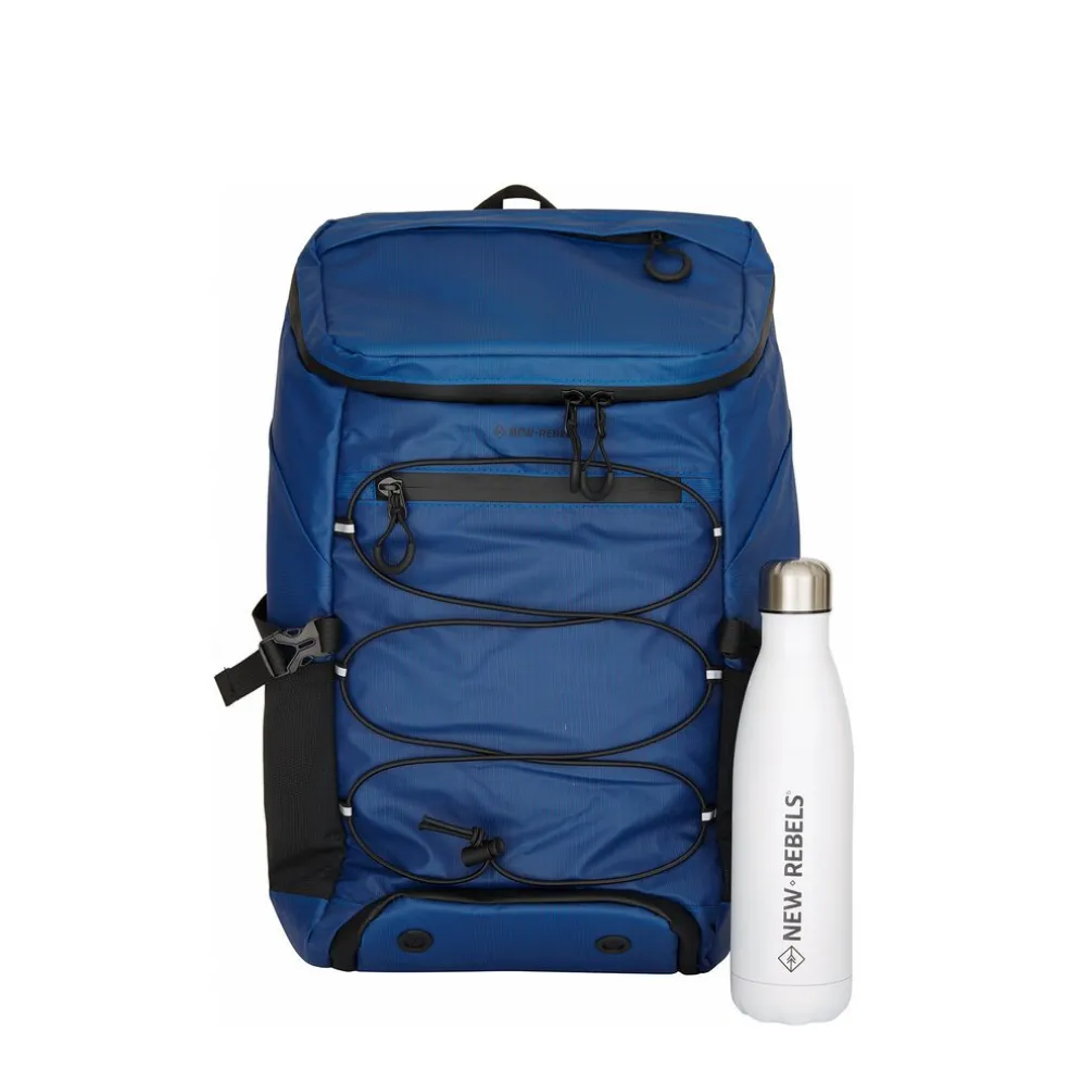 New Rebels Hugo - Eastvale Rugzak Navy Blauw 23L Waterdicht Lichtgewicht Ruim