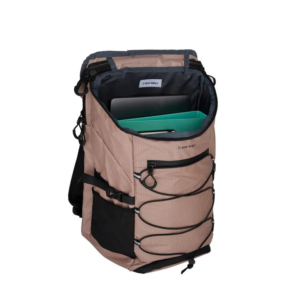 New Rebels Hugo - Eastvale Rugzak Old Pink 23L Waterdicht Lichtgewicht Ruim