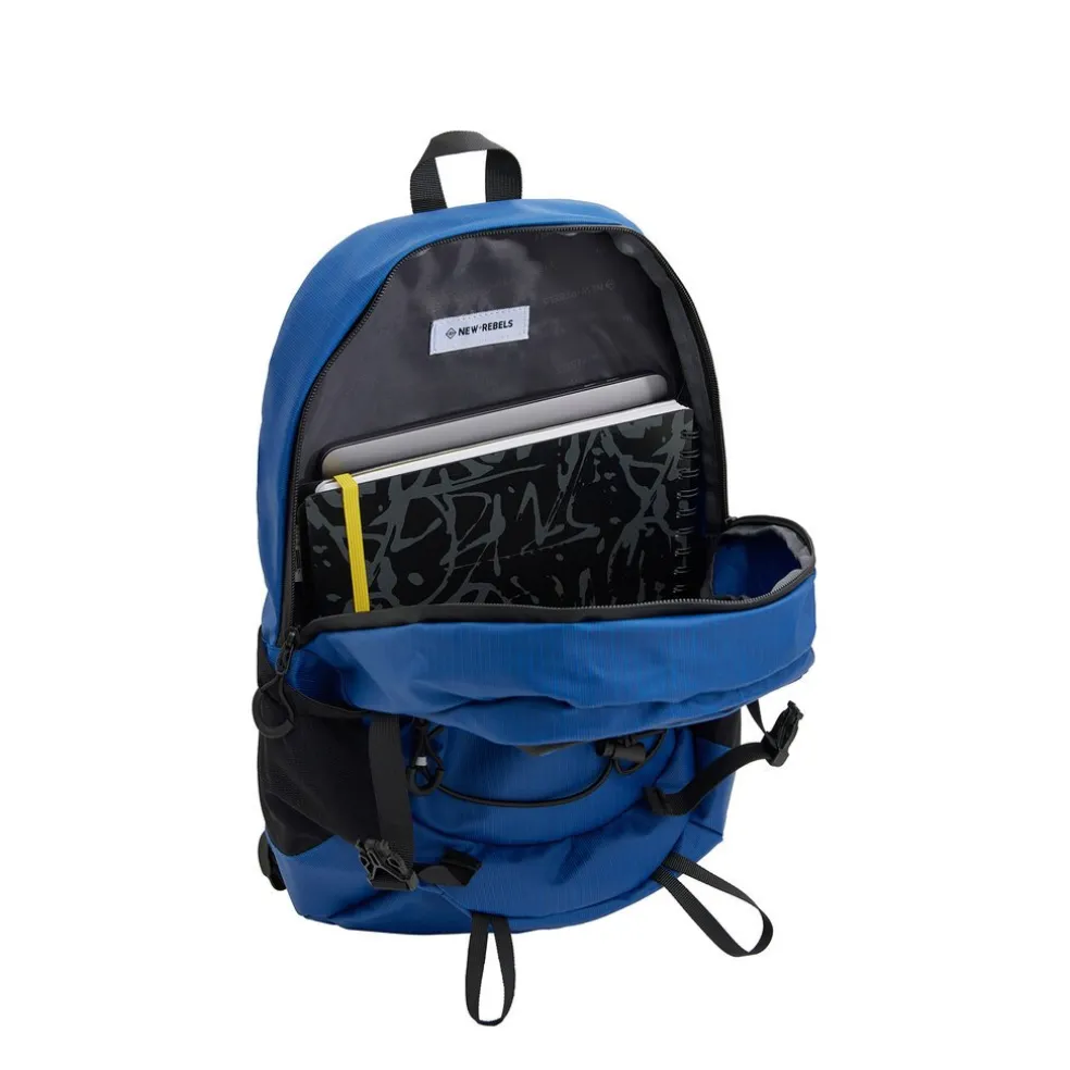 New Rebels Hugo Brentwood Waterdichte Lichte Rugzak Hiking Rugtas van 11 Liter Navy Blauw