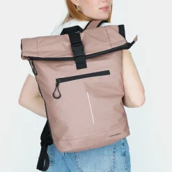 New Rebels Hugo New York 17L Waterdichte Rolltop Rugtas Oud roze