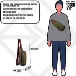 New Rebels Julan - Fargo Crossbody Tas Olijf