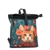 New Rebels Mart Art - Los Angeles Catface Rolltop Rugzak Mini