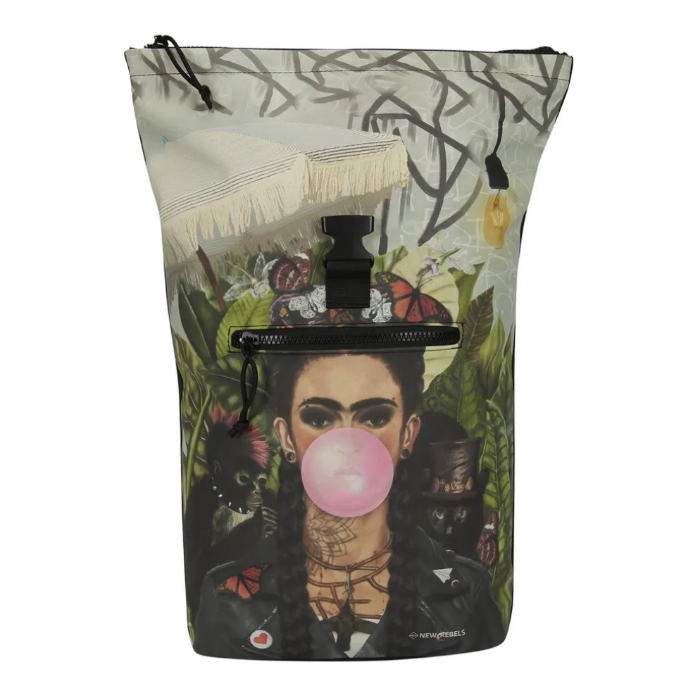 New Rebels Mart Art New York Bubble Gum Rolltop Rugzak 16L