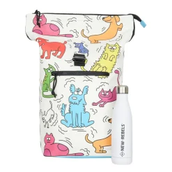 New Rebels Mart Arts New York Cartoon Rolltop Rugzak 16L