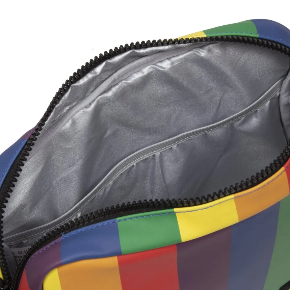 New Rebels Mart Bronx Regenboog 8L A4 Schoudertas met Flapover Waterafstotend