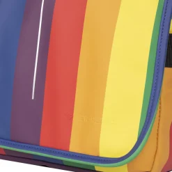 New Rebels Mart Bronx Regenboog 8L A4 Schoudertas met Flapover Waterafstotend