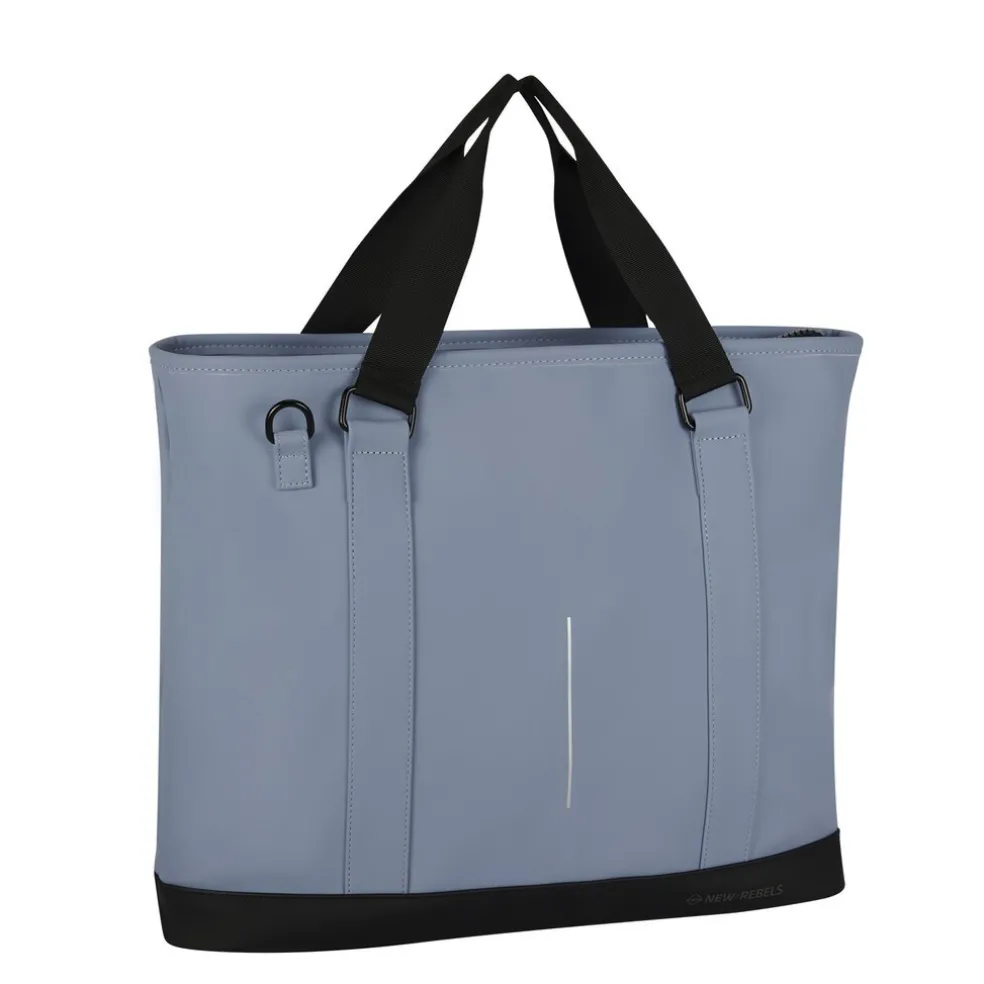 New Rebels Mart Charleston Zacht Blauw 21L Shopper Waterafstotend