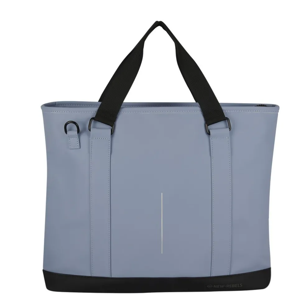 New Rebels Mart Charleston Zacht Blauw 21L Shopper Waterafstotend