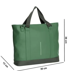 New Rebels Mart Charleston Donkergroen 21L Shopper Waterafstotend