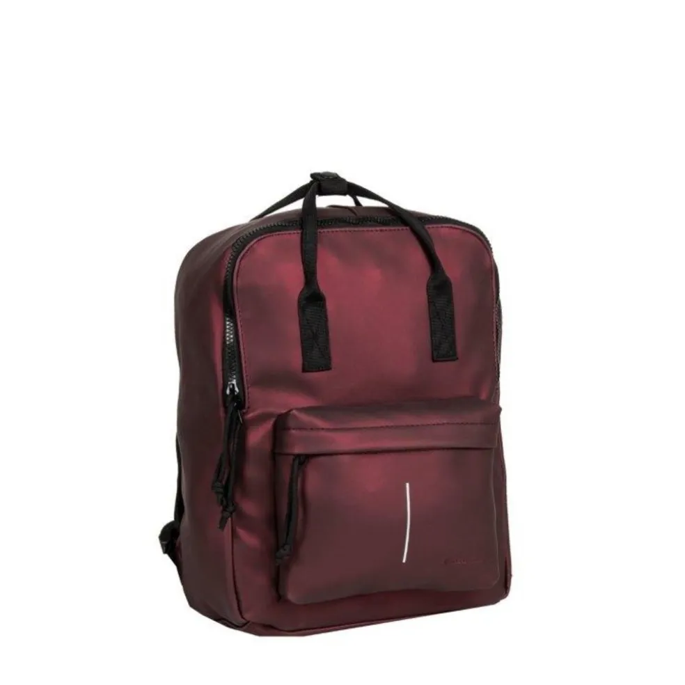 New Rebels Mart Chicago Metallic Burgundy 17L Rugtas Waterafstotend Laptop 13"