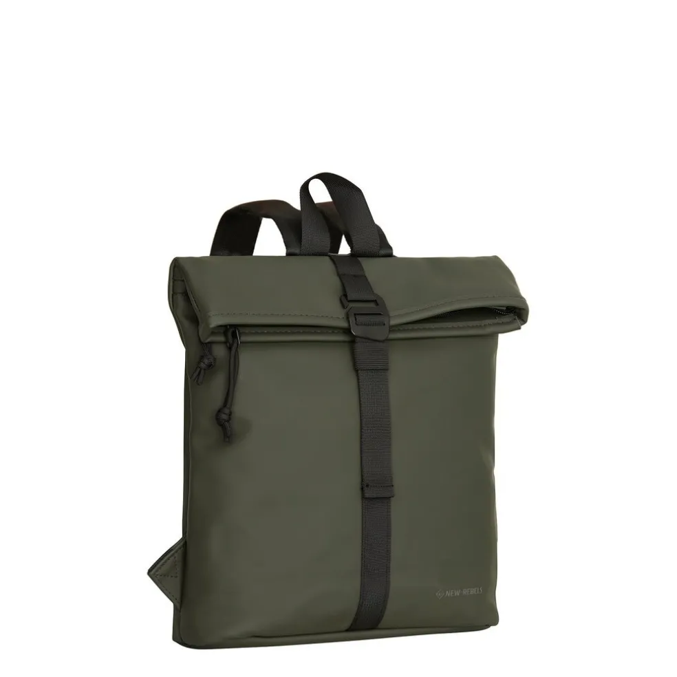 New Rebels Mart Los Angeles Nachtgroen 7L Rolltop Rugzak Waterafstotend