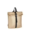 New Rebels Mart Los Angeles Metallic Goud Mini 7L Rolltop Rugzak Waterafstotend