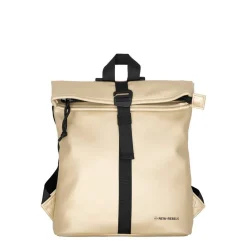 New Rebels Mart Los Angeles Metallic Goud Mini 7L Rolltop Rugzak Waterafstotend