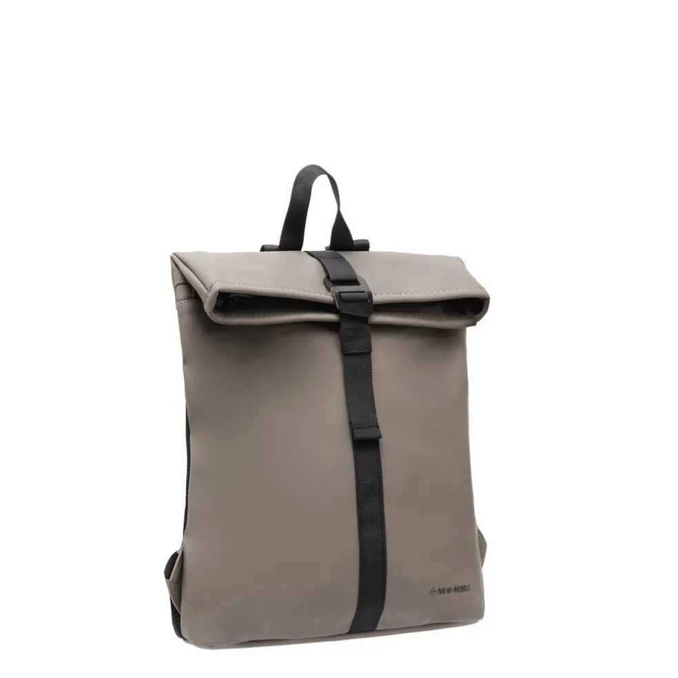 New Rebels Mart Los Angeles Taupe 7L Rolltop Rugzak Waterafstotend