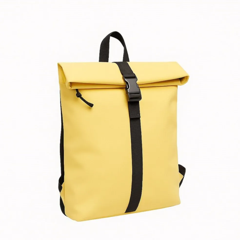 New Rebels Mart Los Angeles Butter Yellow Rolltop Rugzak