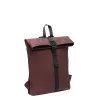 New Rebels Mart Los Angeles Metallic Burgundy 7L Rolltop Rugzak Waterafstotend