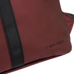 New Rebels Mart Los Angeles Metallic Burgundy 7L Rolltop Rugzak Waterafstotend