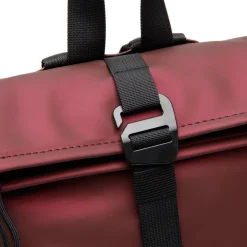 New Rebels Mart Los Angeles Metallic Burgundy 7L Rolltop Rugzak Waterafstotend