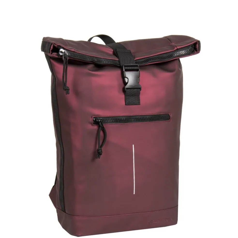 New Rebels Mart New York Metallic Burgundy 21L Rugtas Waterafstotend Laptop 15.6"
