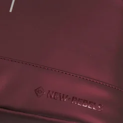 New Rebels Mart New York Metallic Burgundy 21L Rugtas Waterafstotend Laptop 15.6