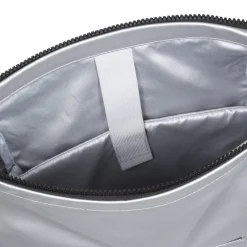 New Rebels Mart New York Metallic Zilver 21L Rugtas Rolltop Waterafstotend Laptop 15.6