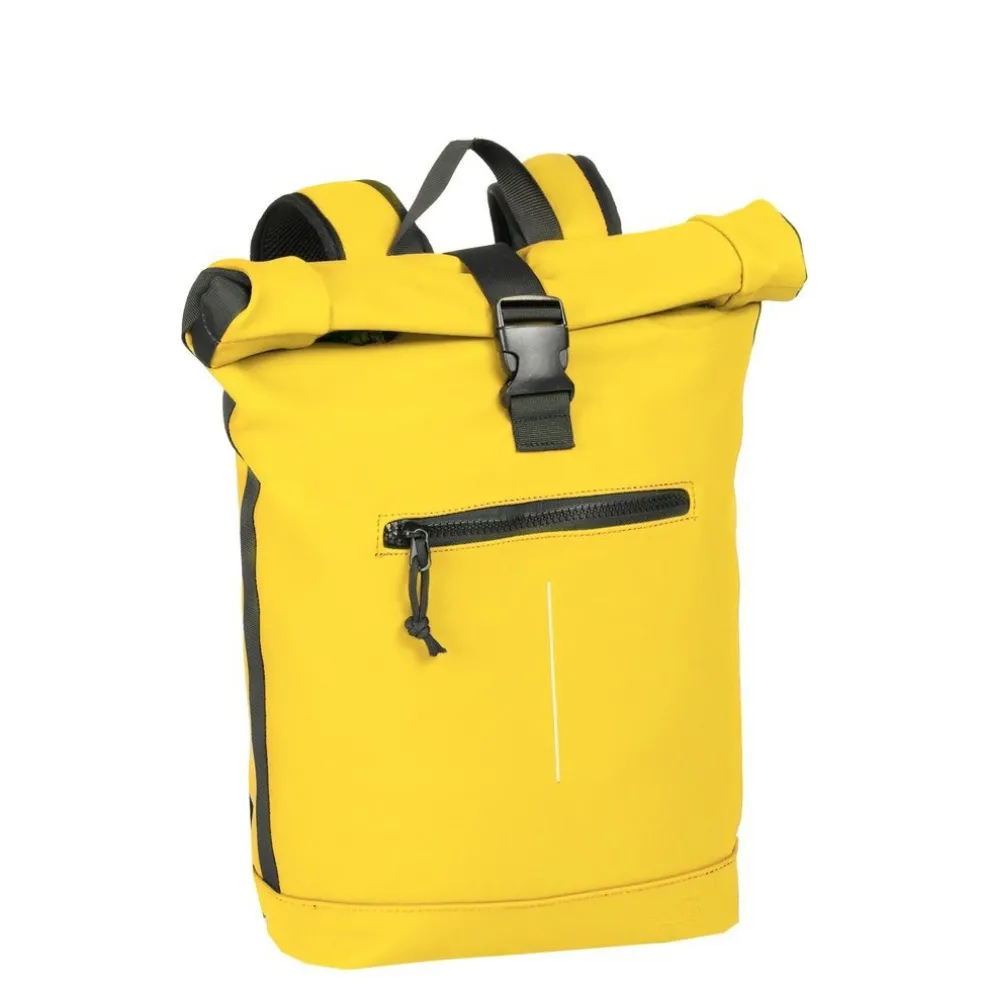 New Rebels Mart New York Geel 21L Rugtas Rolltop Waterafstotend Laptop 15.6"