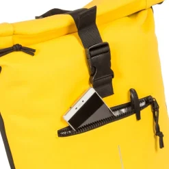 New Rebels Mart New York Geel 21L Rugtas Rolltop Waterafstotend Laptop 15.6