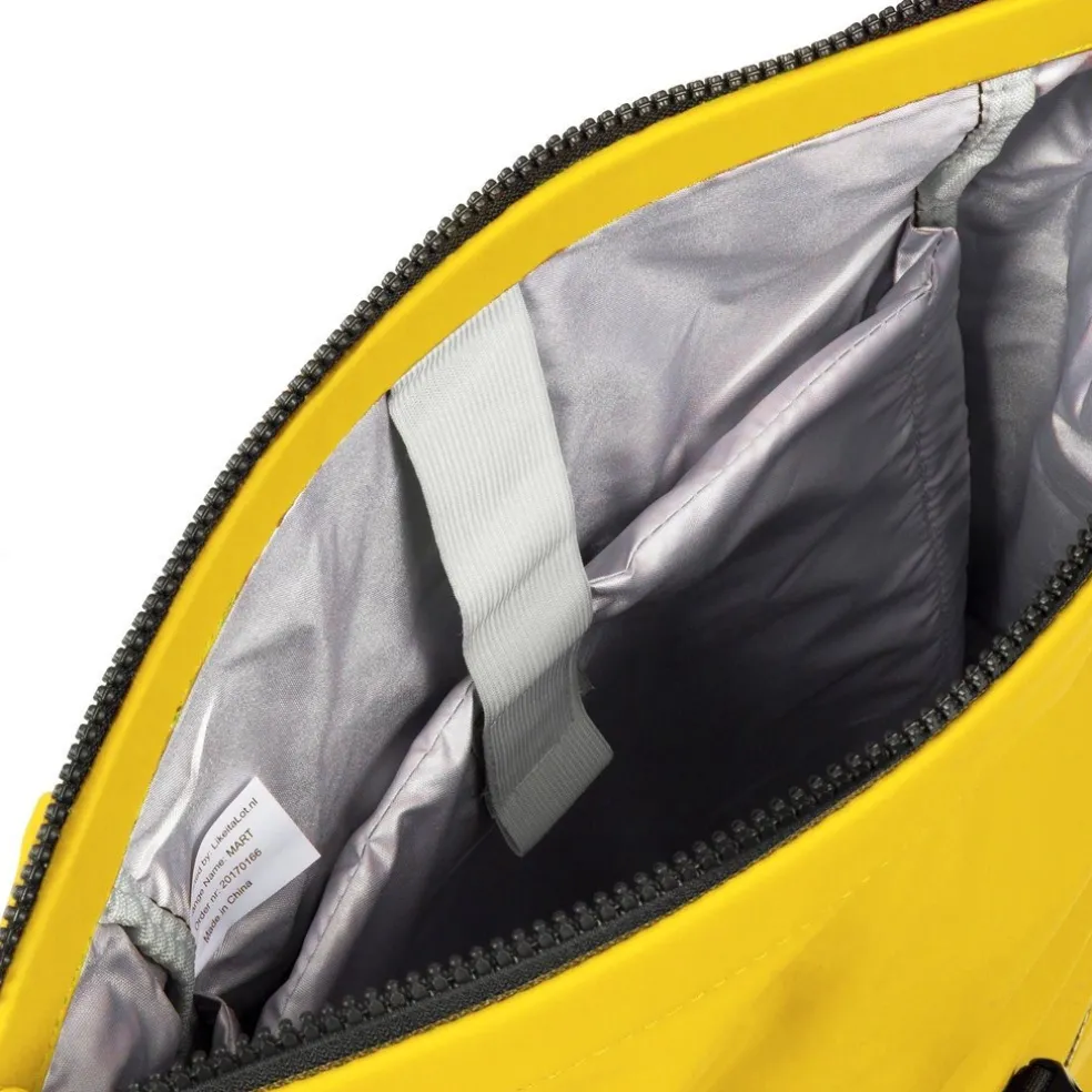New Rebels Mart New York Geel 21L Rugtas Rolltop Waterafstotend Laptop 15.6"